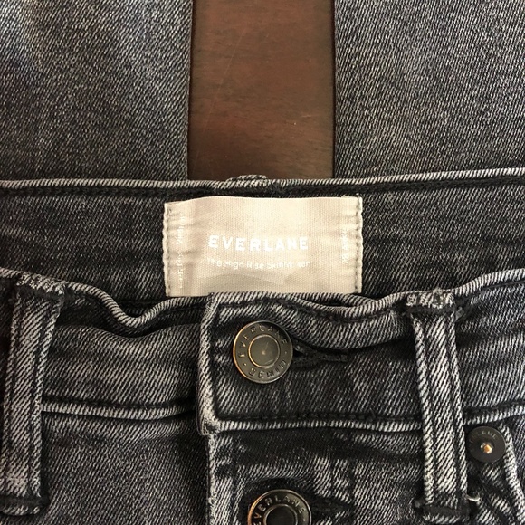 EVERLANE Jeans Size 28 The High Rise Ankle Button Fly Western - Picture 7 of 12